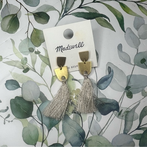Madewell Jewelry - Madewell Gold Plated Sterling Silver Tassel Earrings